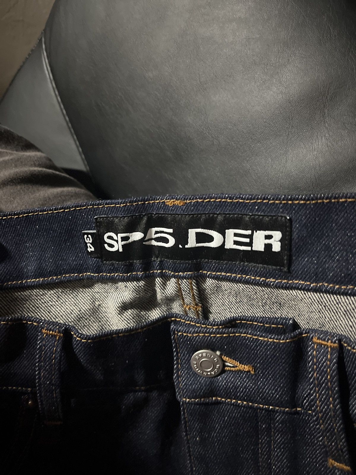 Sp5der Sp5der Raw Denim Jeans Size US 34 / EU 50 - 4 Thumbnail