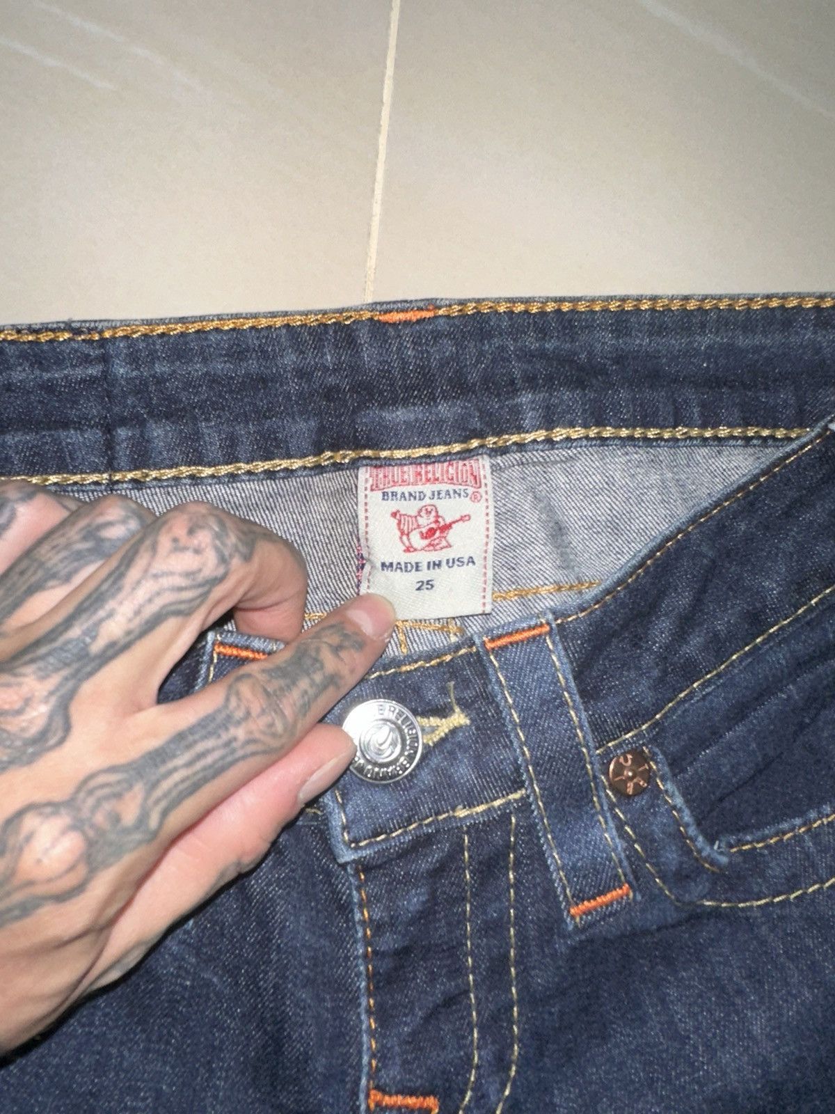 True Religion × Vintage True Religion jean Size 25" / US 0 / IT 36 - 4 Thumbnail