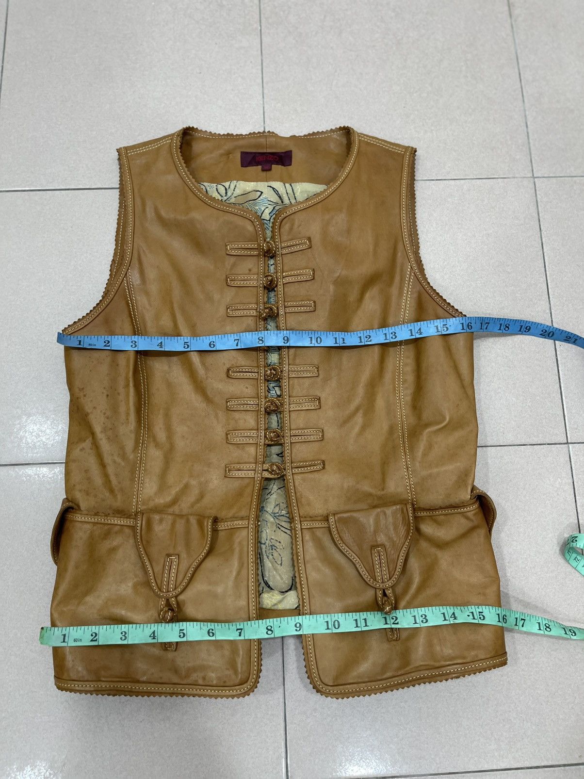 Kenzo Kenzo Vest Leather Size S / US 4 / IT 40 - 12 Thumbnail