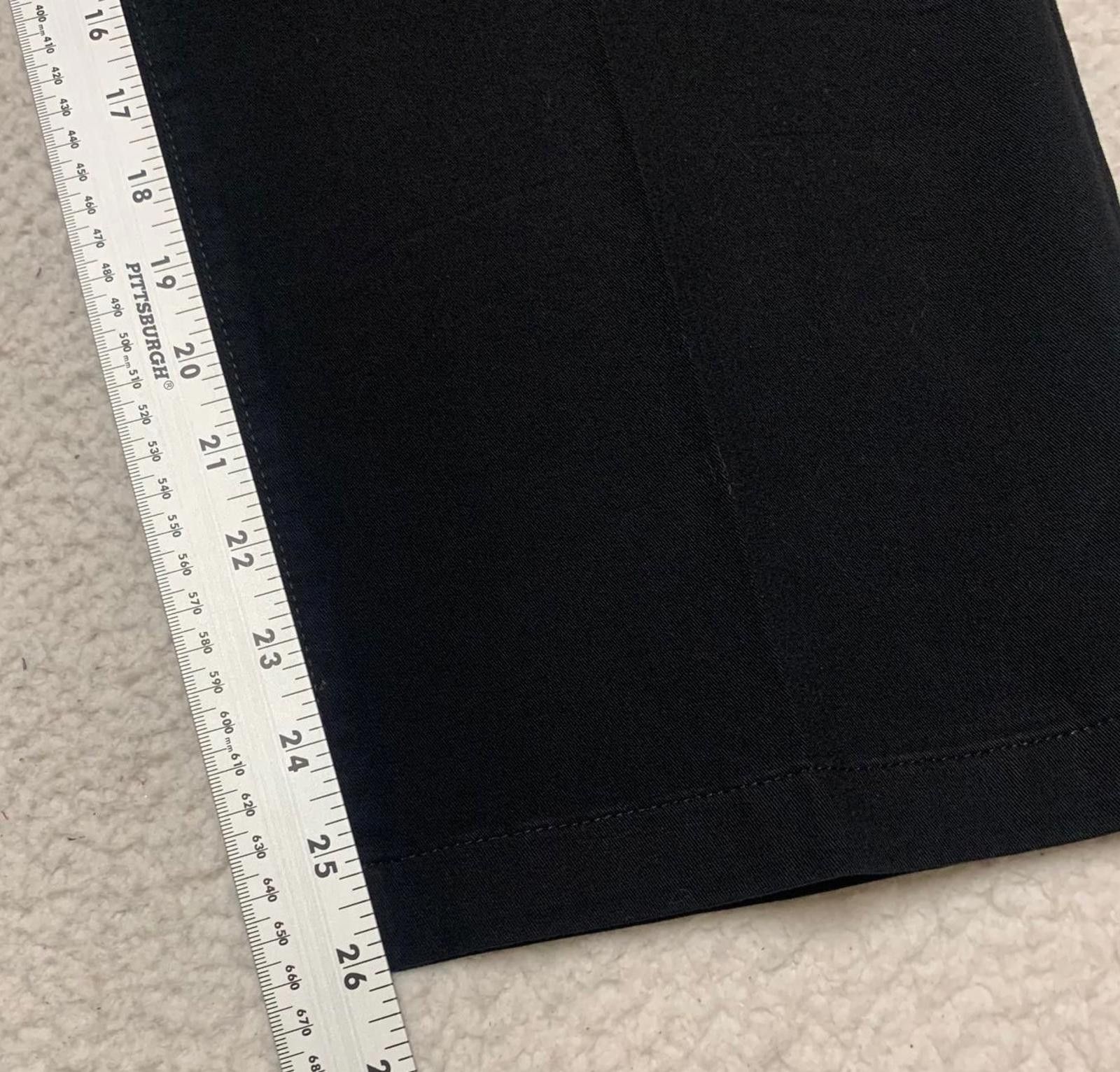 Other JM Haggar Men's Sz 38 Black Wide Leg Pants Size 46R - 7 Thumbnail