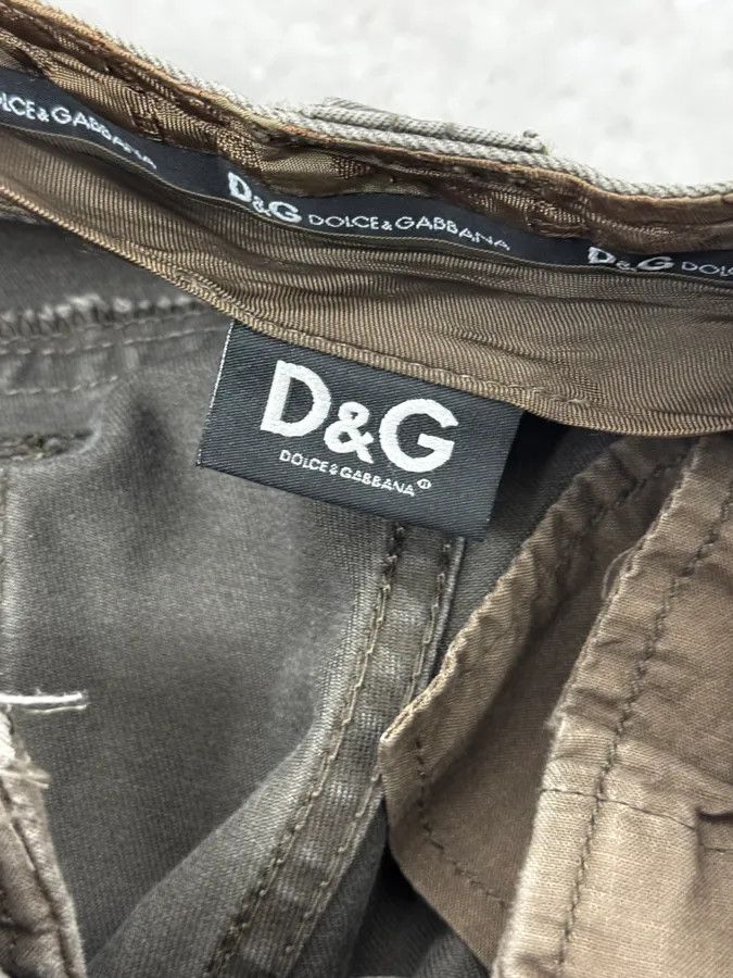 Dolce & Gabbana SS2008 Dolce & Gabbana Multi Pockets Olive Cargo Pants Size US 34 / EU 50 - 10 Thumbnail