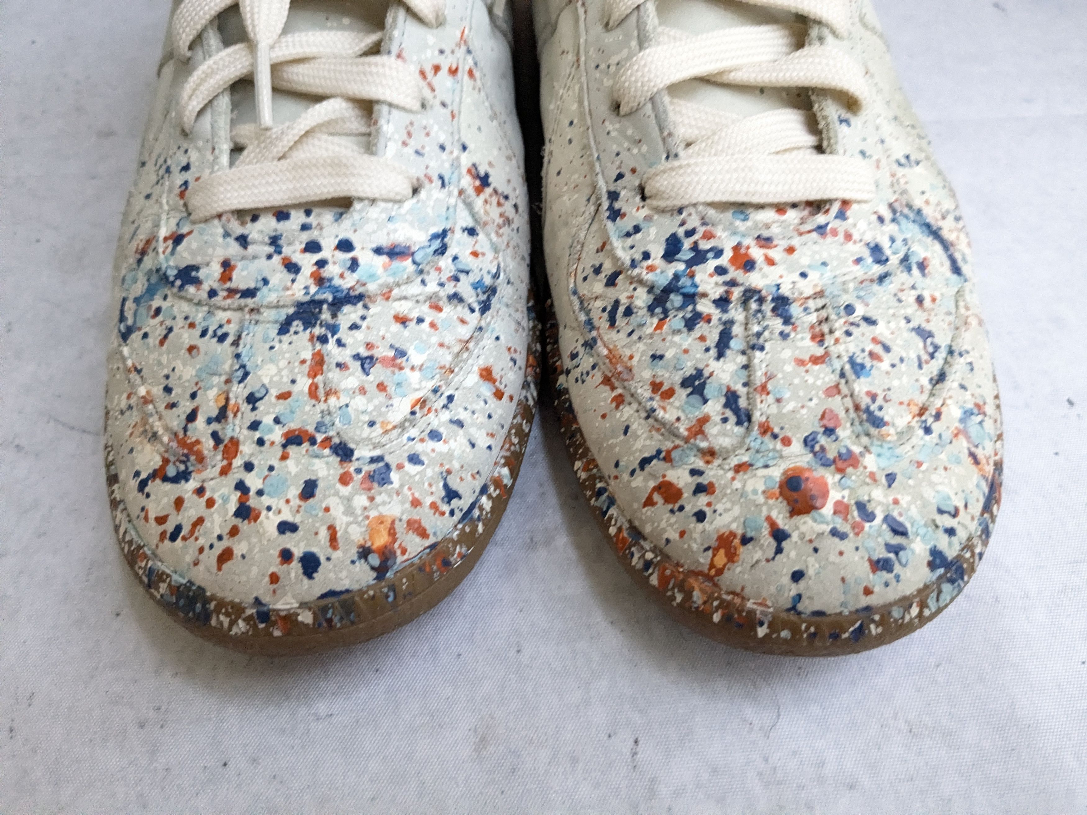 Maison Margiela Maison Margiela Replica GAT Paint Splatter 9 42 Low Tops Gum Size US 9 / EU 42 - 5 Thumbnail