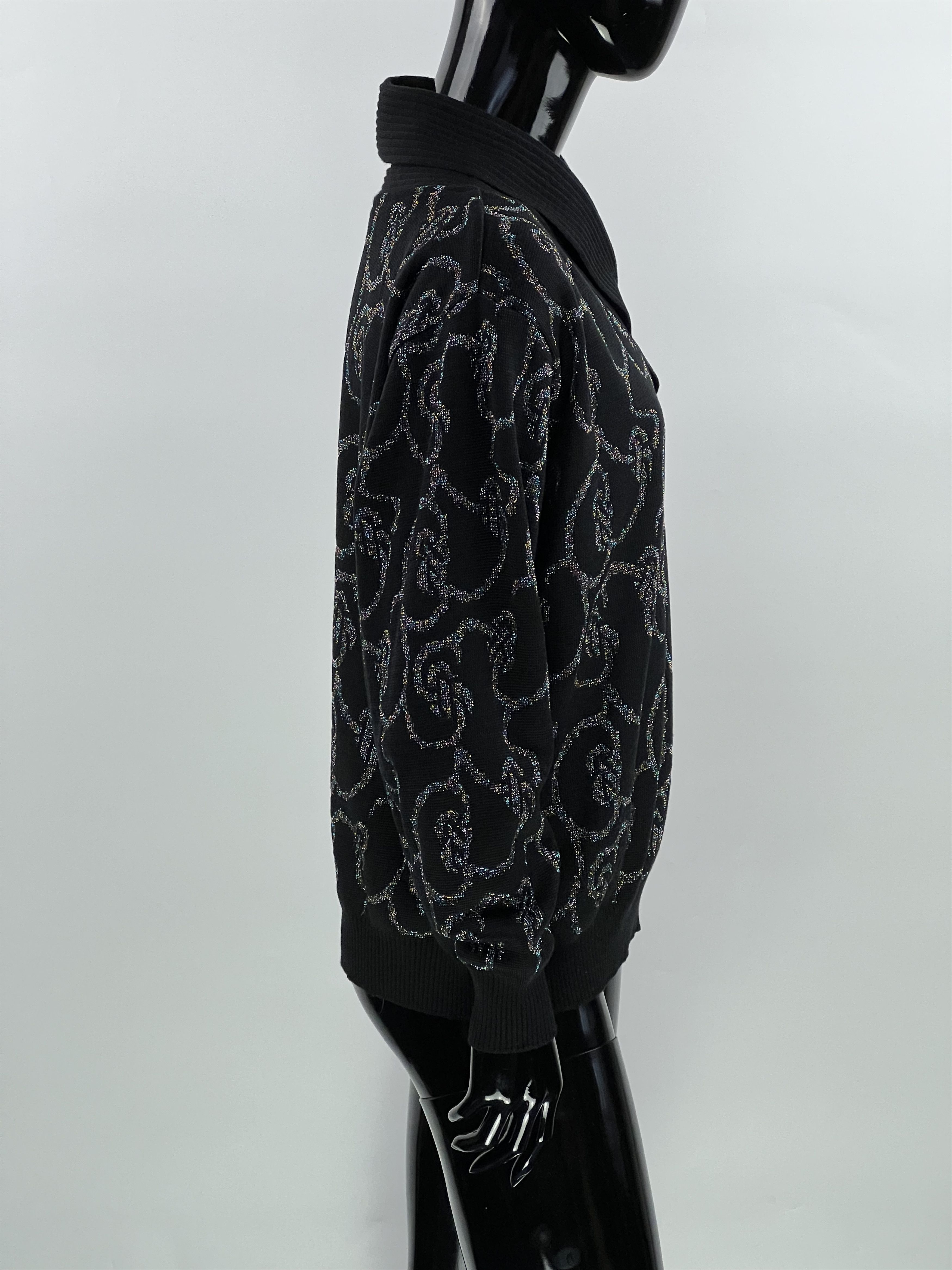 Vintage × Wolford Wolford Rare Vintage Wool Sweater Lurex Size A42 UK16 F44 Size XL / US 12-14 / IT 48-50 - 2 Thumbnail