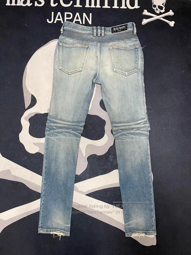 Balmain BALMAIN Biker Jeans Size US 31 - 4 Thumbnail