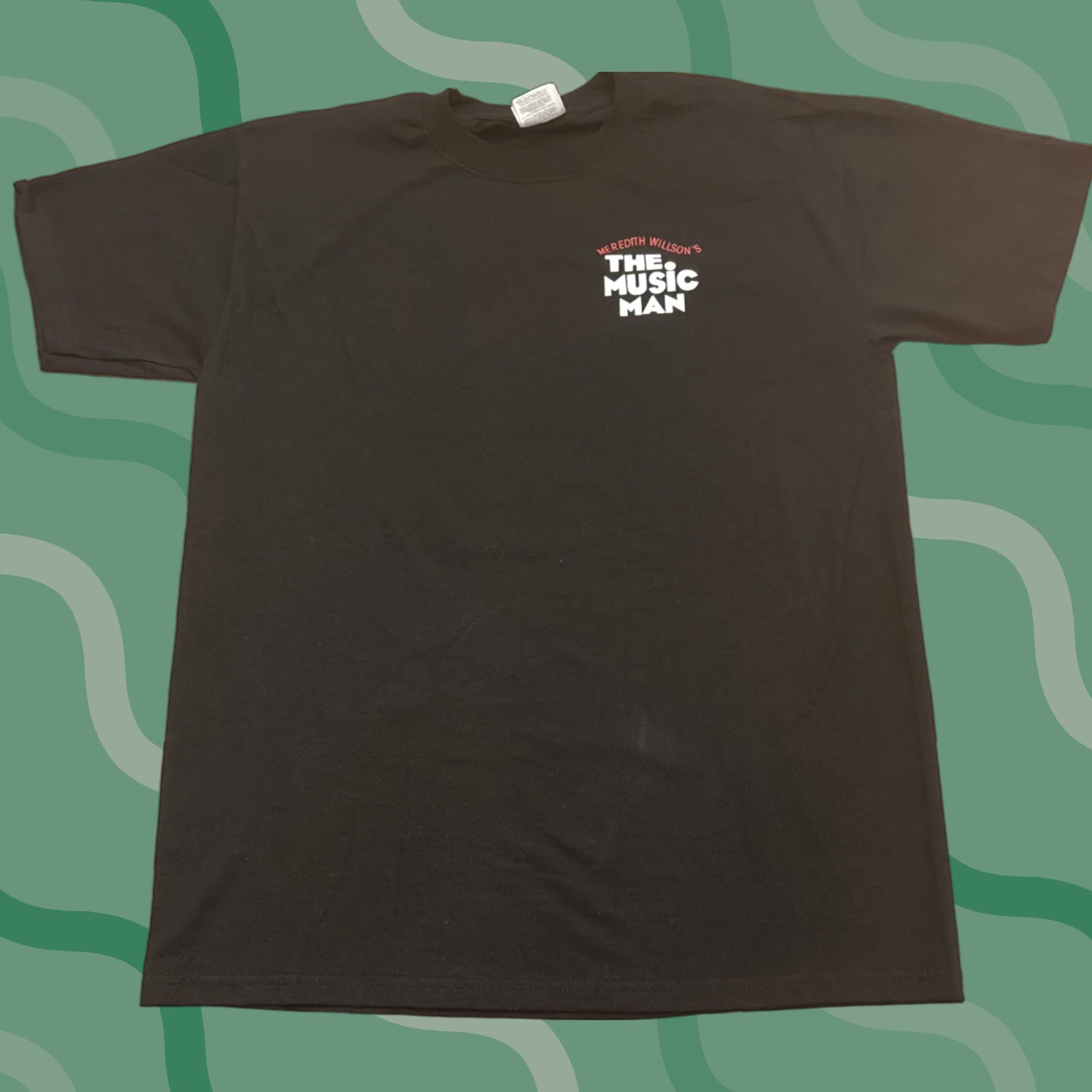 Jerzees VINTAGE Meredith Willson’s The Music Man T-Shirt Men Size M Black EUC Broadway Musical Shirt Mens Size US M / EU 48-50 / 2 - 1 Thumbnail