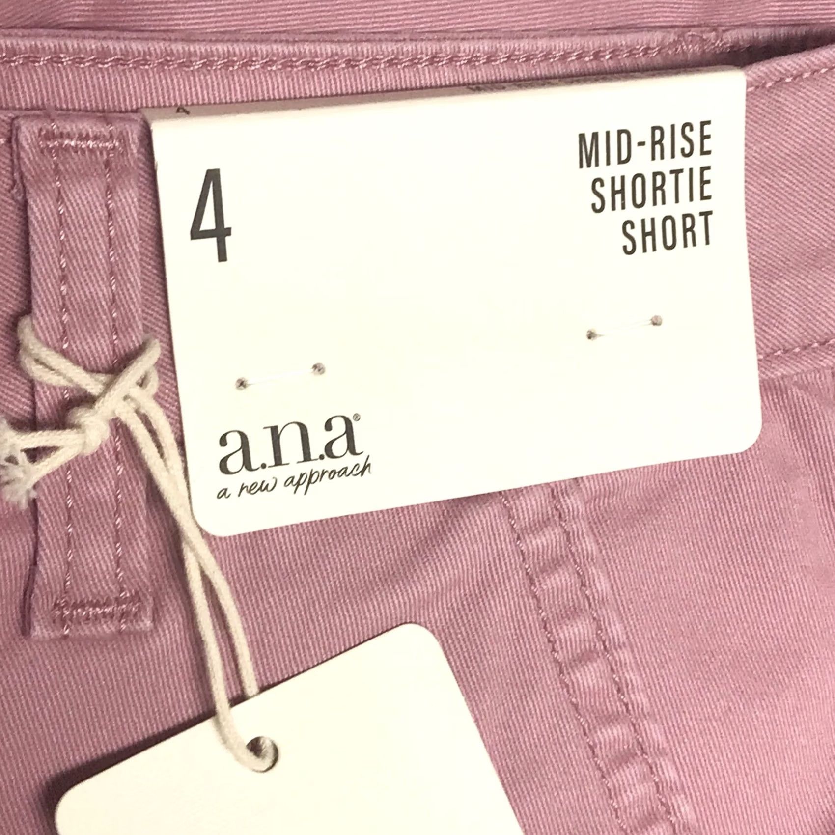 Pinko a.n.a Women Pink Foxglove 3.5" Mid-Rise Shortie Shorts 4 4-Pocket Design Casual Travel Easy Care Stretch Cotton Blend Zipper Button Womens Size 27" / US 4 / IT 40 - 3 Thumbnail