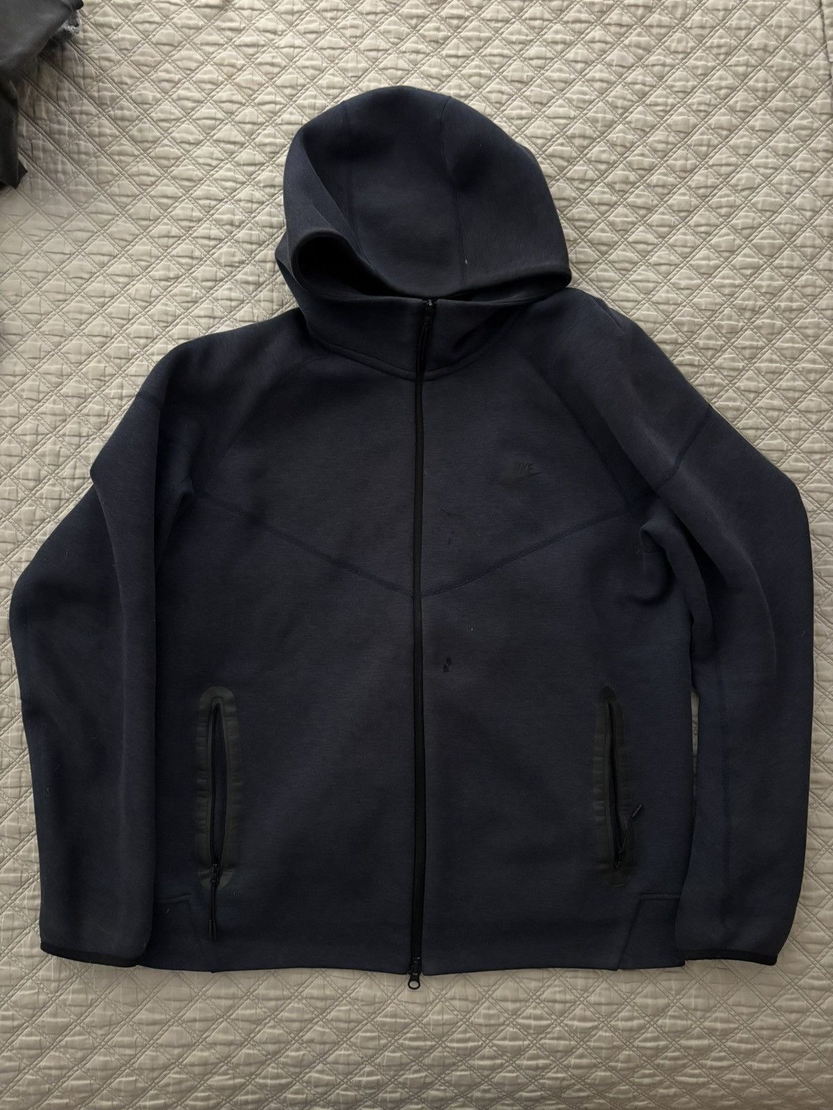 Nike Nike tech fleece navy blue zip up Size US XL / EU 56 / 4 - 1 Thumbnail