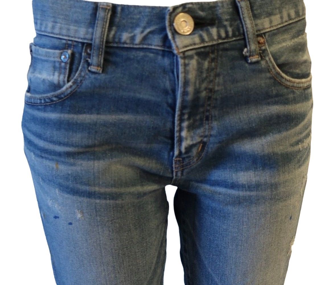 MOUSSY Moussy Vintage Dixie Paint Splattered Jean Size 29" - 4 Thumbnail
