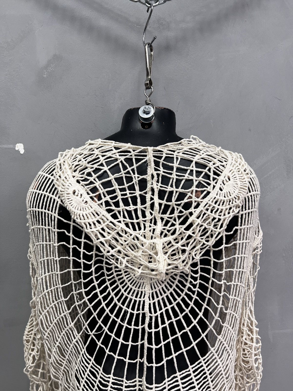 Japanese Brand Spider mesh top hoodie Jean Paul Gaultier style Size US L / EU 52-54 / 3 - 13 Thumbnail