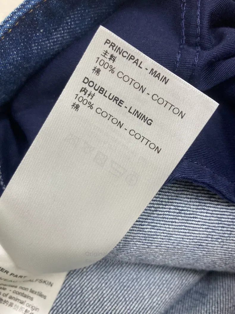 Louis Vuitton Louis Vuitton Blue presbyopic patchwork straight leg jeans Size 37" - 7 Thumbnail