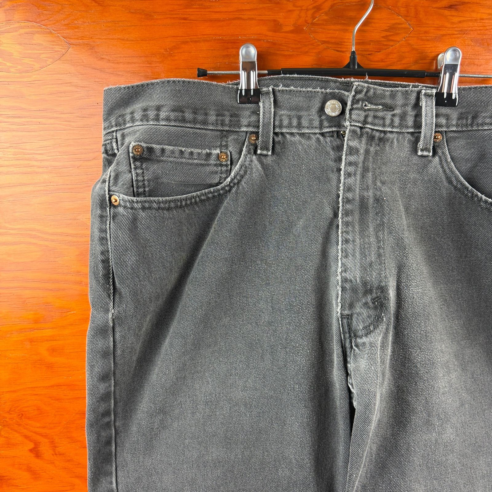 Levi's Levi's 550 Black Denim Jeans Size 38x26 Size US 38 / EU 54 - 3 Thumbnail