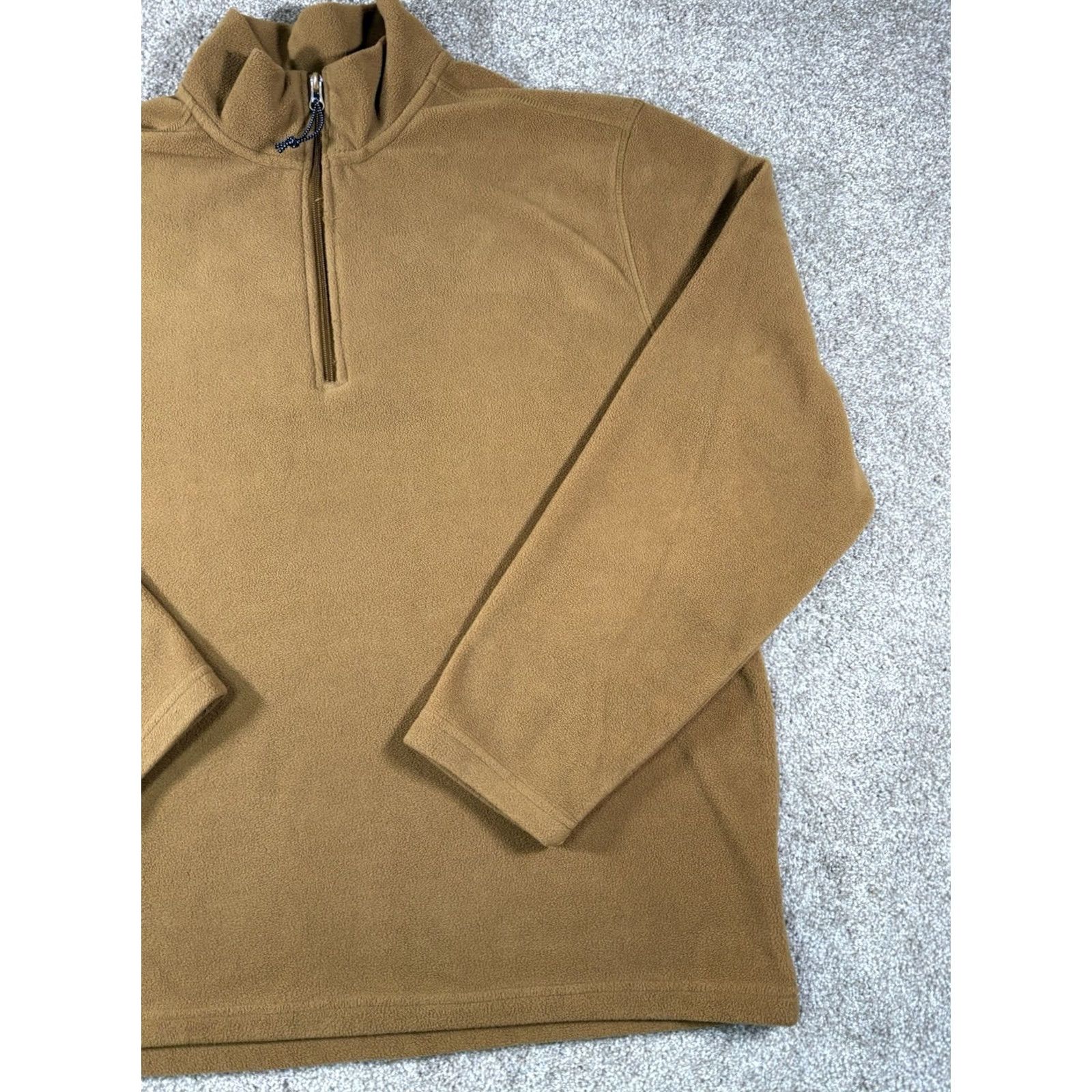 Vintage St. John's Bay Fleece Sweater Mens Large Brown Quarter Zip Pullover Jacket Size US L / EU 52-54 / 3 - 3 Thumbnail