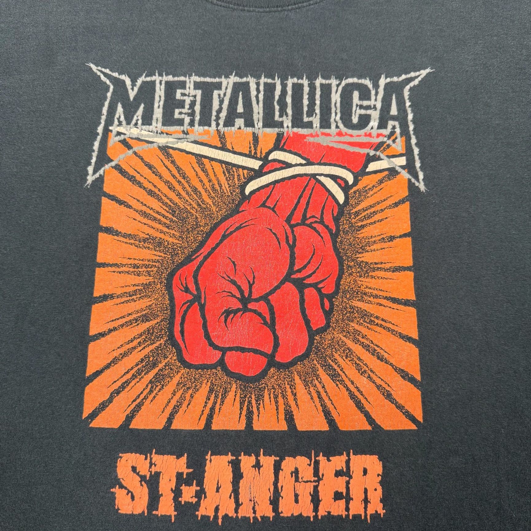 Anvil VINTAGE Metallica Shirt Mens XL Black 2004 St. Anger Tour Logo Graphic Print Rock Band T-Shirt Size US XL / EU 56 / 4 - 3 Thumbnail