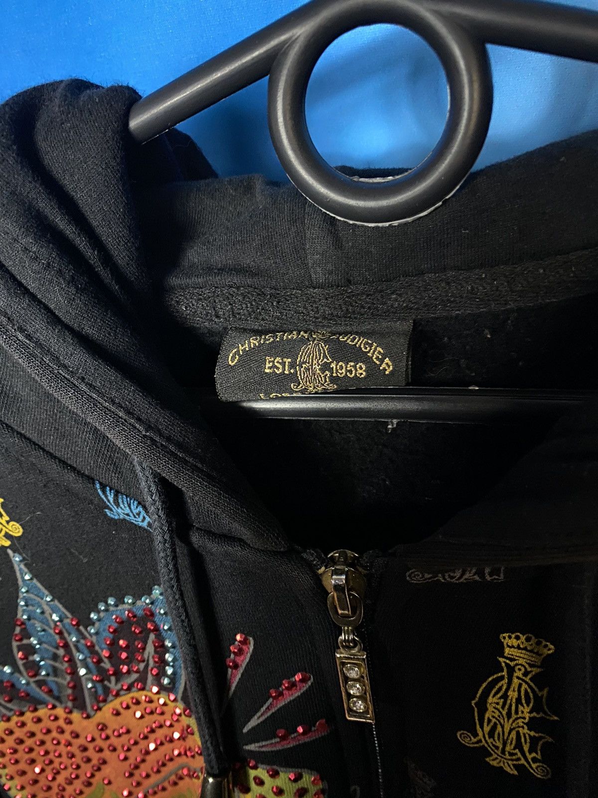 Christian Audigier × Japanese Brand ❗️Christian Audigier y2k double print hoodie Size L / US 10 / IT 46 - 6 Thumbnail