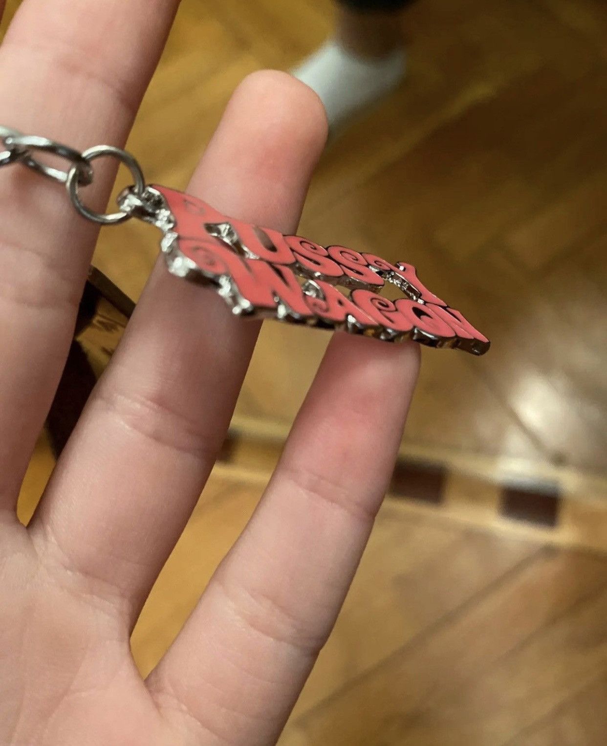 Vintage PXSSY WAGON Letter Metal Enamel Keychains Size ONE SIZE - 3 Thumbnail