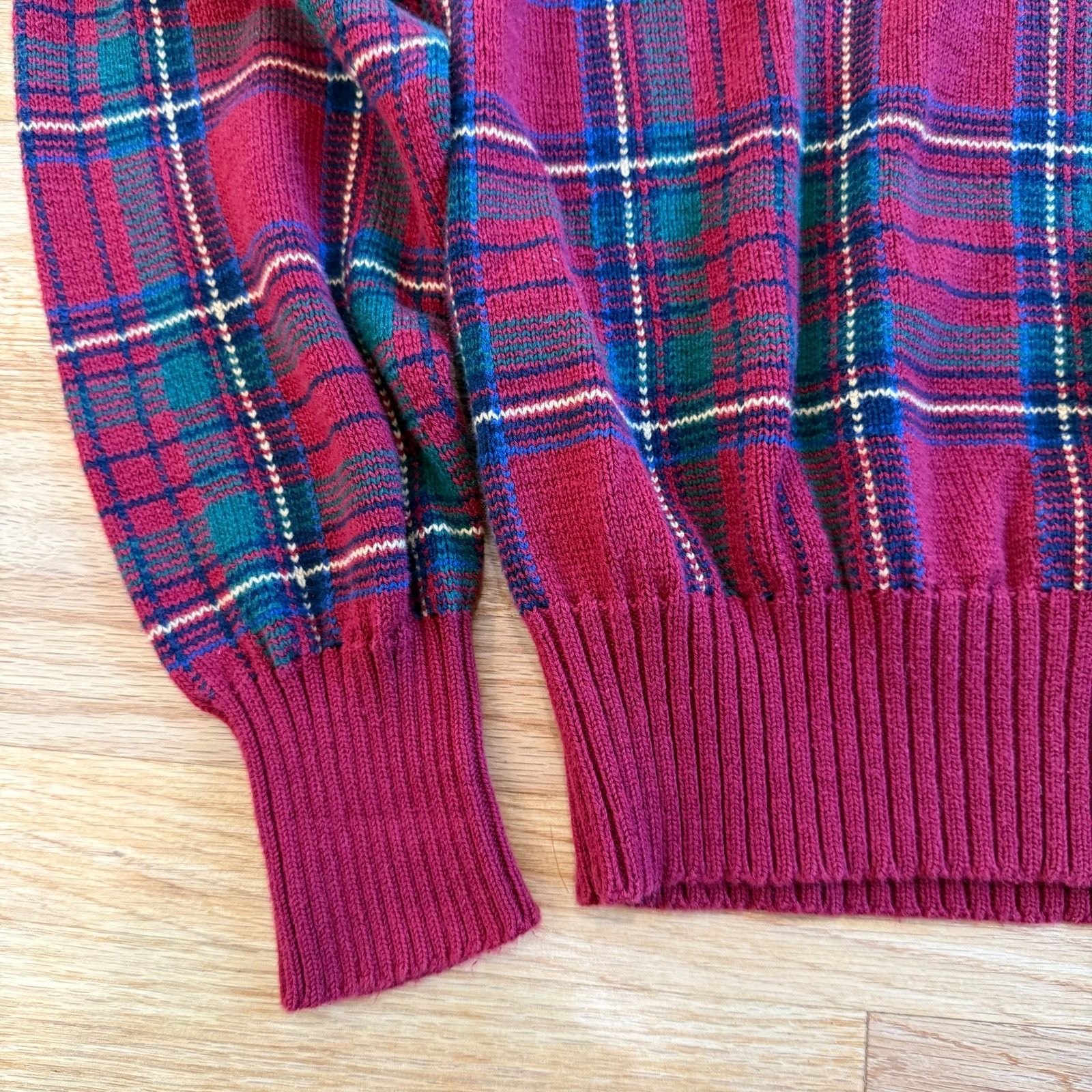 Polo Ralph Lauren Vintage Polo Ralph Lauren Cotton Plaid Sweater Size US M / EU 48-50 / 2 - 8 Thumbnail