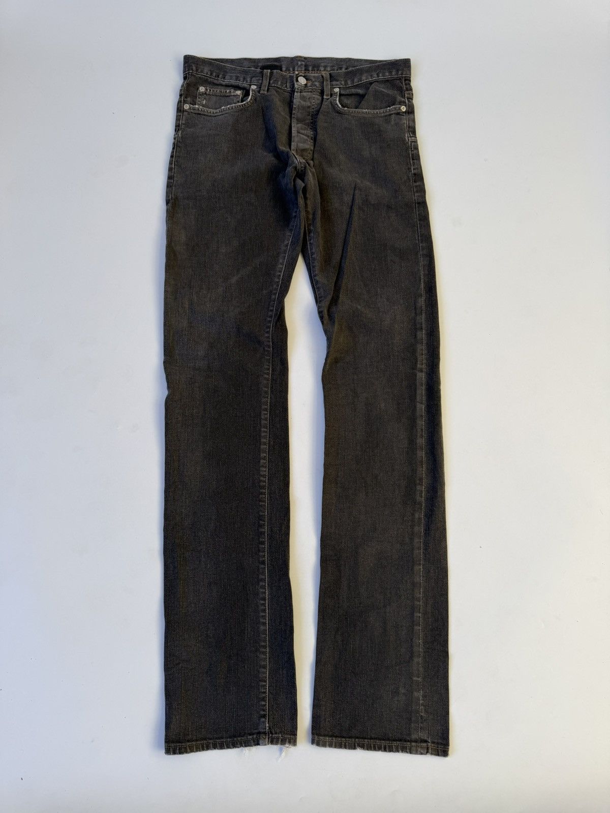Dior Dior Homme Black Washed Jeans Size US 31 - 1 Thumbnail