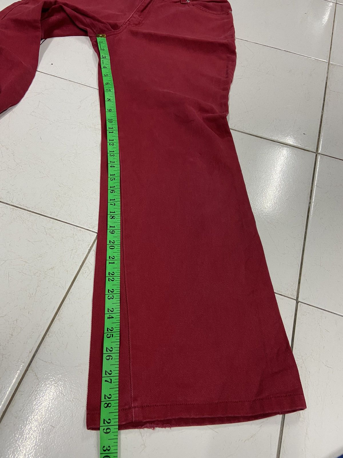 Japanese Brand MELLOWBOB INPRESSIONIST FASHION RED JEANS Size US 28 / EU 44 - 13 Thumbnail