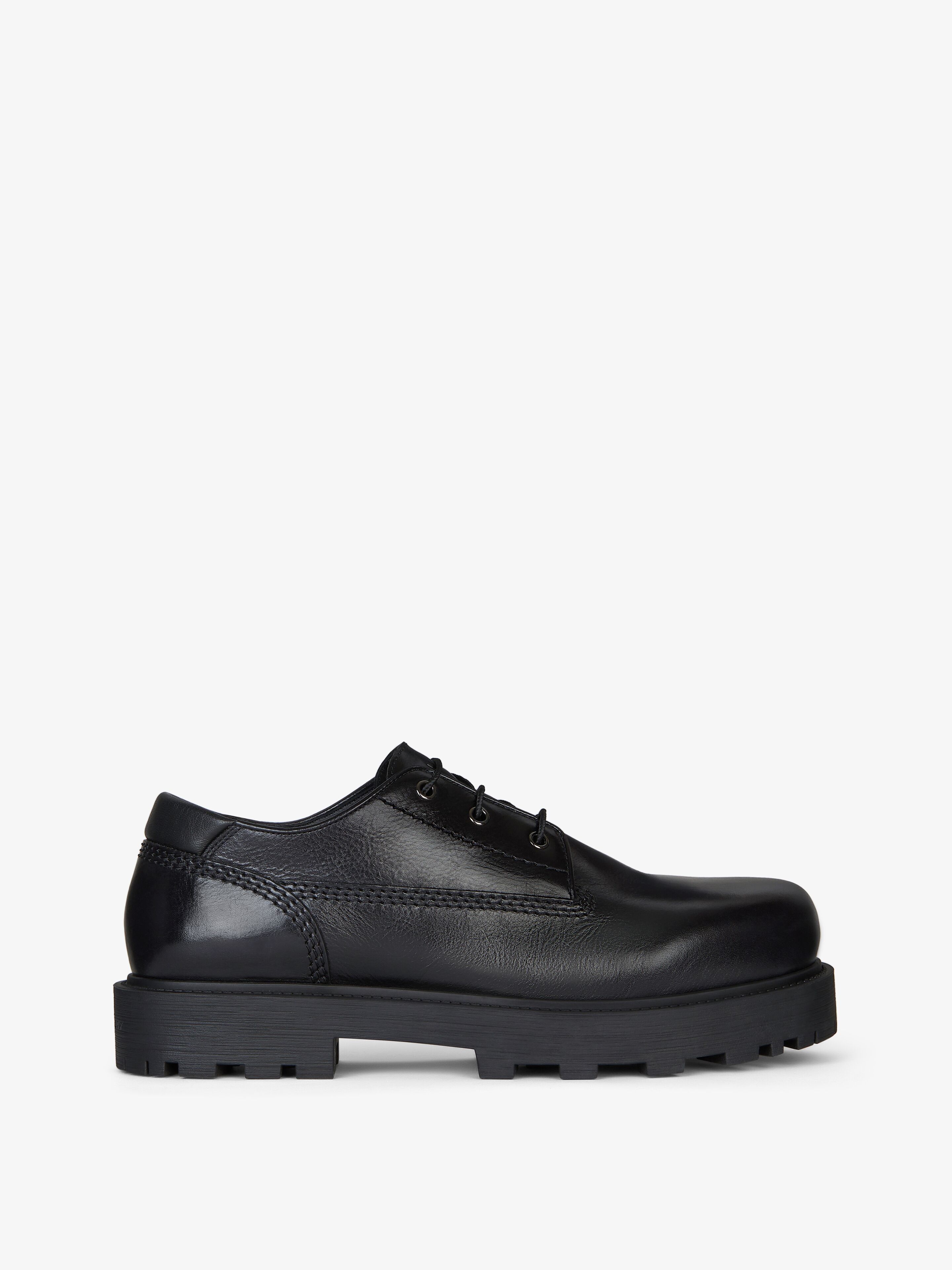 Givenchy o1w1db10925 Storm Derby Shoes in Black Size US 10 / EU 43 - 1 Thumbnail