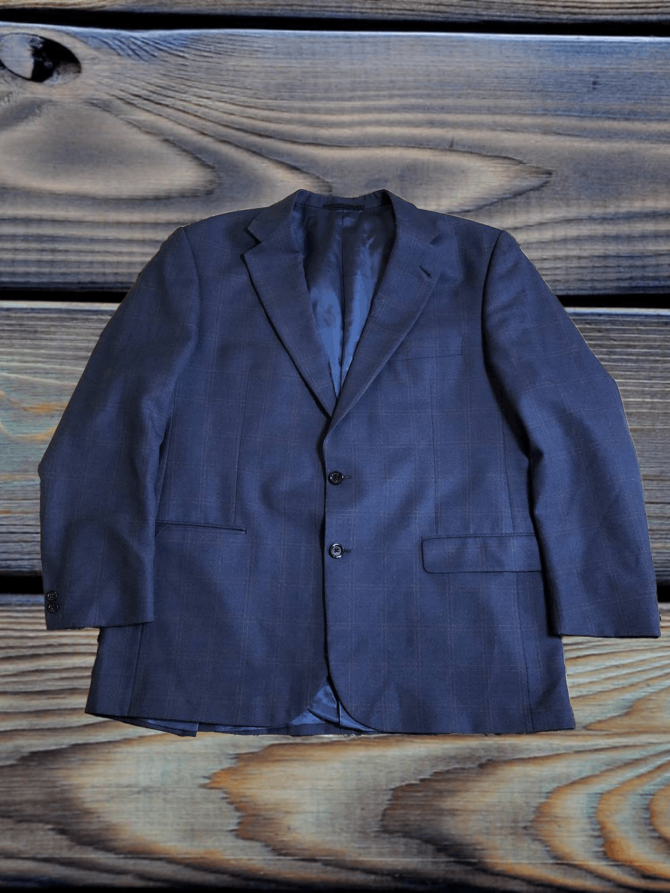 Burberry Burberry Blazer Two Button 100% Wool Sport Coat Mens Size 44L - 1 Thumbnail