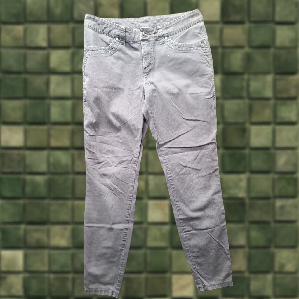 Vintage Kuhl Pants Womens 8x30 Skinny Fit Tapered Leg Chino Casual Travel Workwear Gray Cotton Spandex Front Flat 30 in Inseam Size 30" / US 8 / IT 44 - 1 Thumbnail