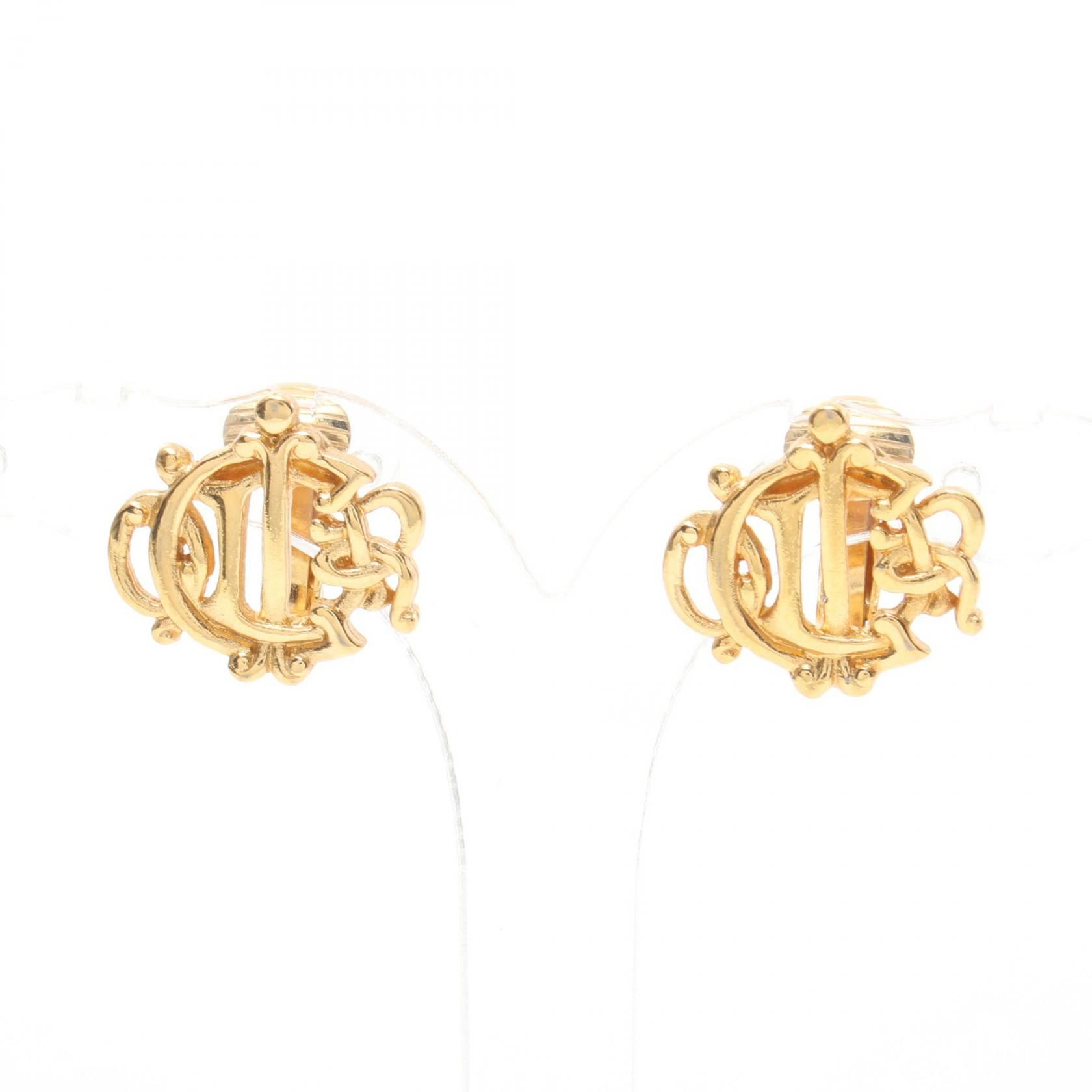 Dior Dior Logo Stud Earrings Metal Earrings in Great Condition Size ONE SIZE - 1 Thumbnail