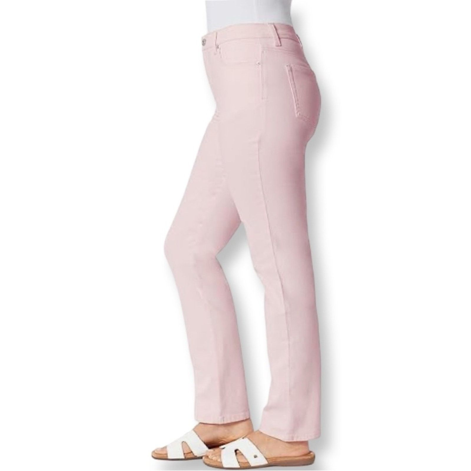 Gloria Vanderbilt Gloria Vanderbilt Amanda High Rise Tapered Jean Wispy Pink Size 38" / US 16 / IT 52 - 1 Thumbnail