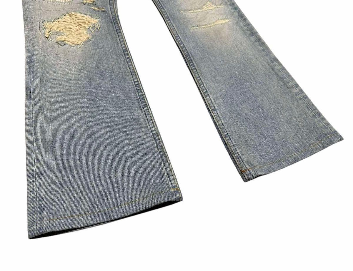 If Six Was Nine 🔥Y2K Archived LED Rechwe Mud Wash Flared Denim Distressed Size US 29 - 4 Thumbnail