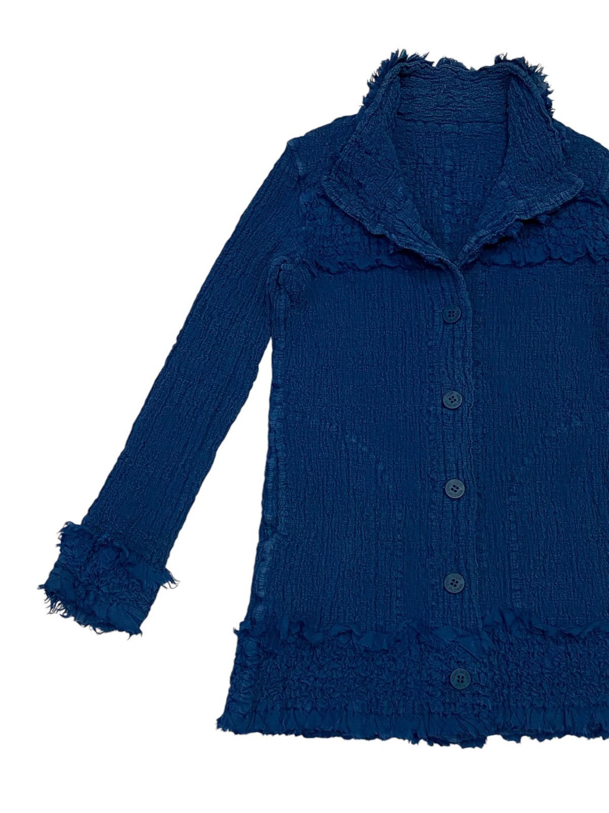 Issey Miyake Me By Issey Miyake Cauliflower Blue Jacket Size M / US 6-8 / IT 42-44 - 11 Thumbnail