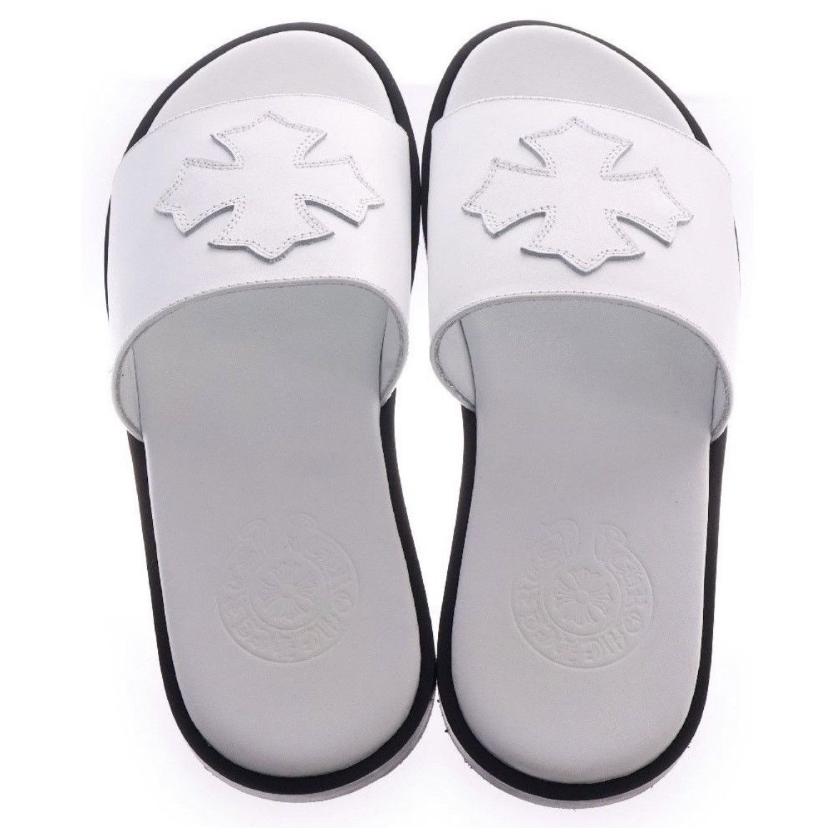 Chrome Hearts Chrome hearts white leather slippers Sandals size 37 Size US 7 / EU 40 - 3 Thumbnail