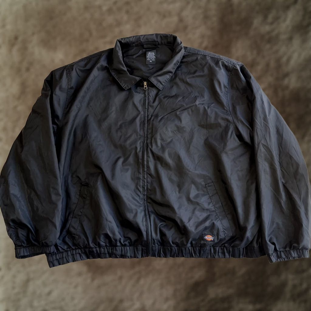 Dickies Dickies Jacket Mens 4XL Black Nylon Windbreaker Lined Full Zip Workwear Collared Size US XXL / EU 58 / 5 - 1 Thumbnail