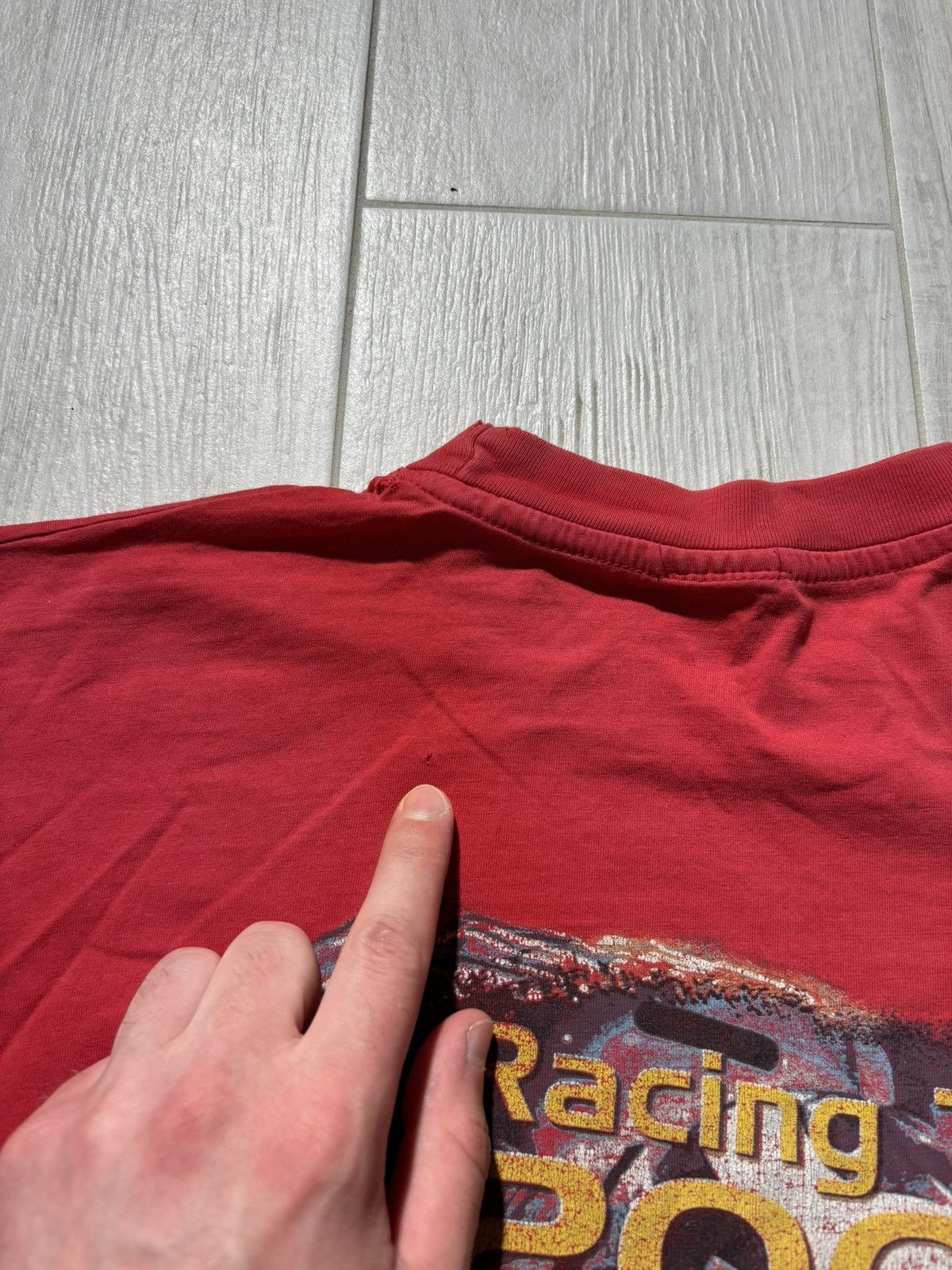 Ferrari Vintage Michael Schumacher T-Shirt Oversized Faded Size US XL / EU 56 / 4 - 11 Thumbnail