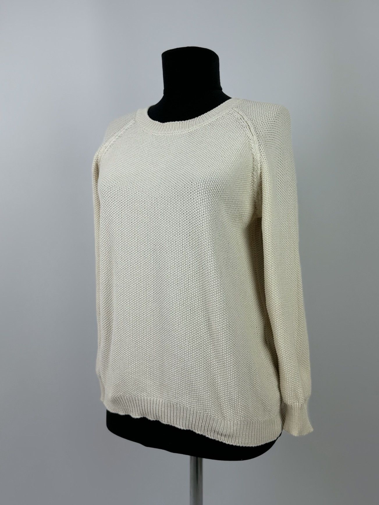 Weekend Max Mara Weekend Max Mara Beige Cotton Basic Sweater Size M / US 6-8 / IT 42-44 - 1 Thumbnail