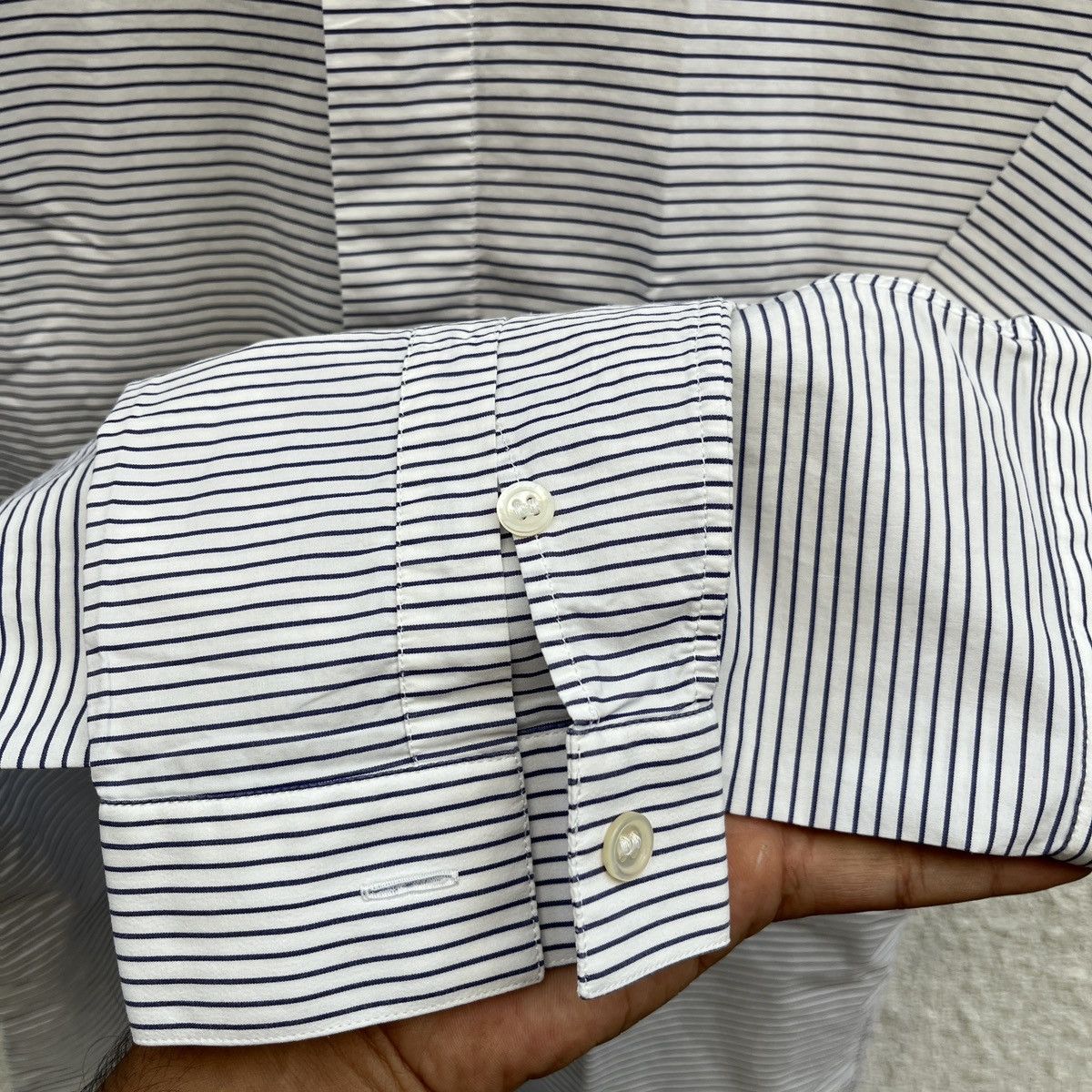 Dior SS15 Dior Homme Striped Kris Van Assche Button Up Shirt Size US S / EU 44-46 / 1 - 11 Thumbnail