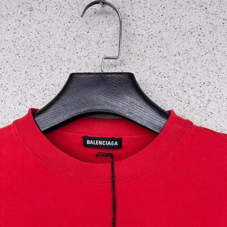Balenciaga Balenciaga Red front and back logo short sleeve Size US XS / EU 42 / 0 - 2 Thumbnail