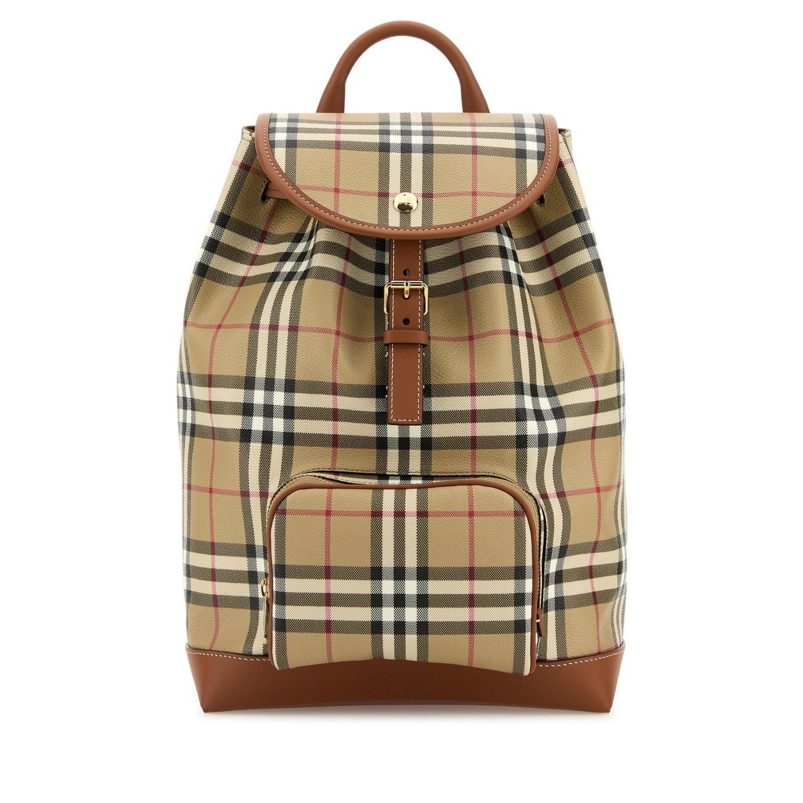 Burberry BURBERRY Beige Check Backpack New Size ONE SIZE - 1 Thumbnail