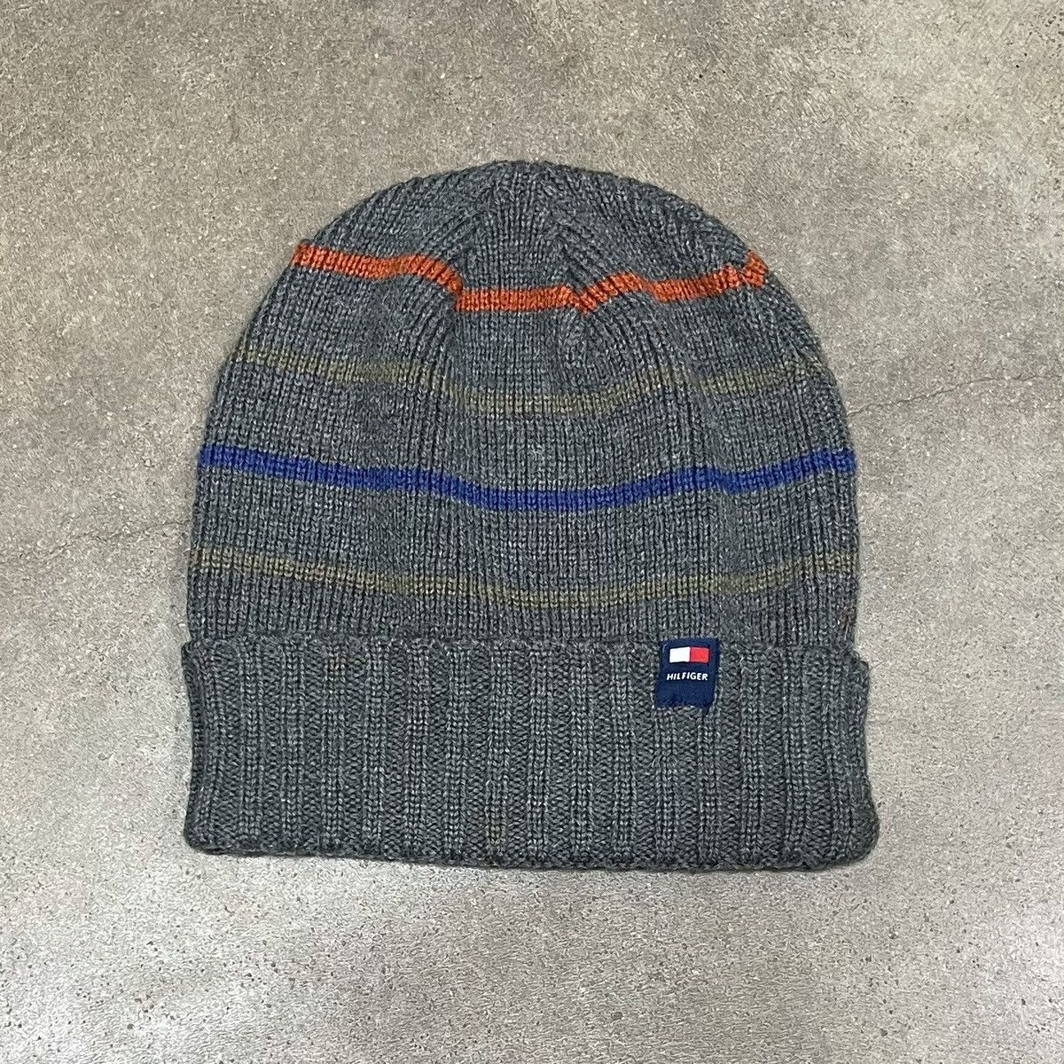 Tommy Hilfiger Tommy Hilfiger Beanie Striped Acrylic Wool Knit Ski Size ONE SIZE - 1 Thumbnail