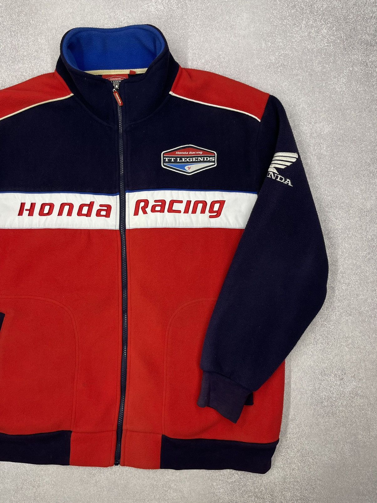 Honda Vintage Honda Racing TT Legends Fleece Jacket Motul F1 Size US XL / EU 56 / 4 - 4 Thumbnail