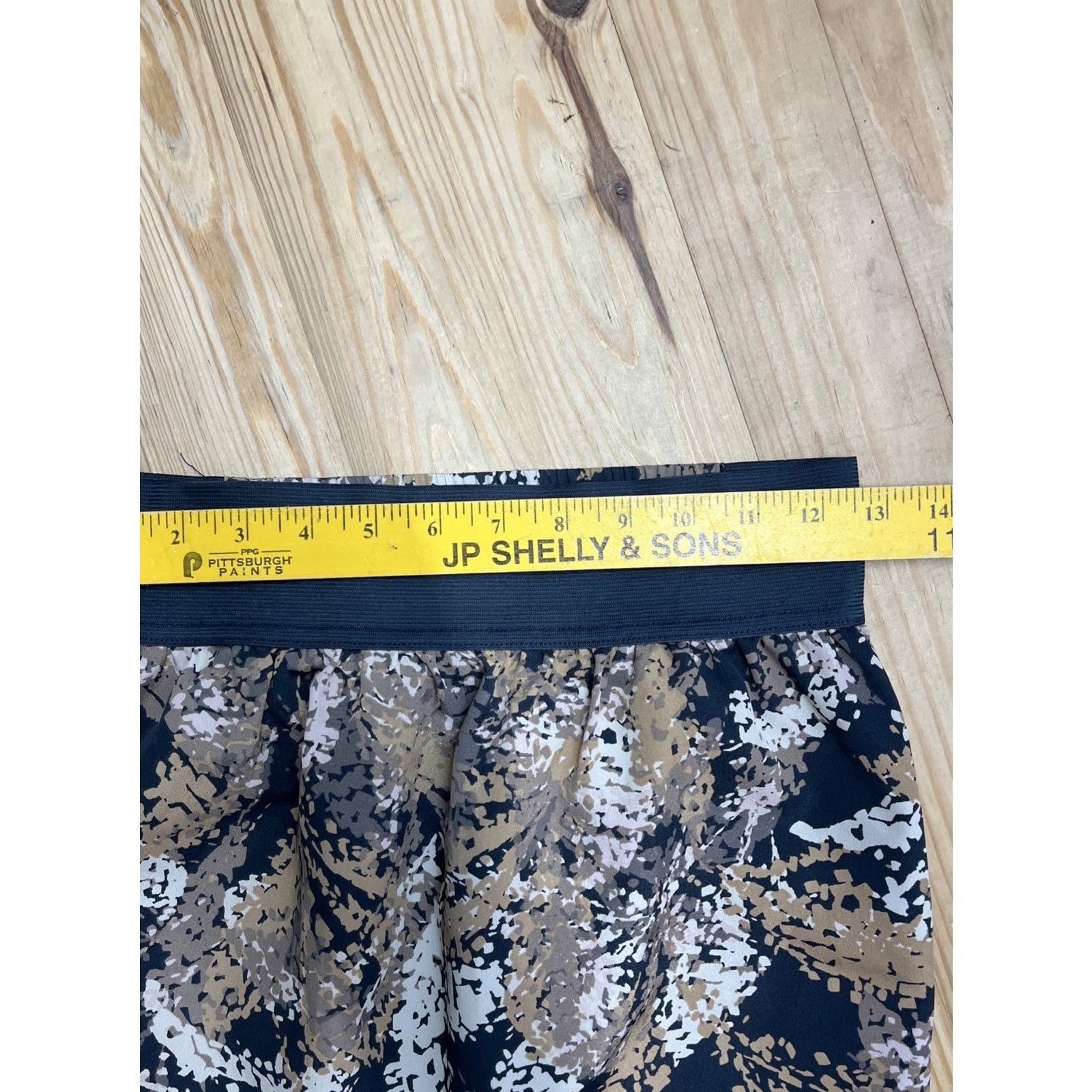 Gap GAP XS Mini LINED Skirt Navy Leaf Patterned A Line Size 25" / US 0 / IT 36 - 4 Thumbnail