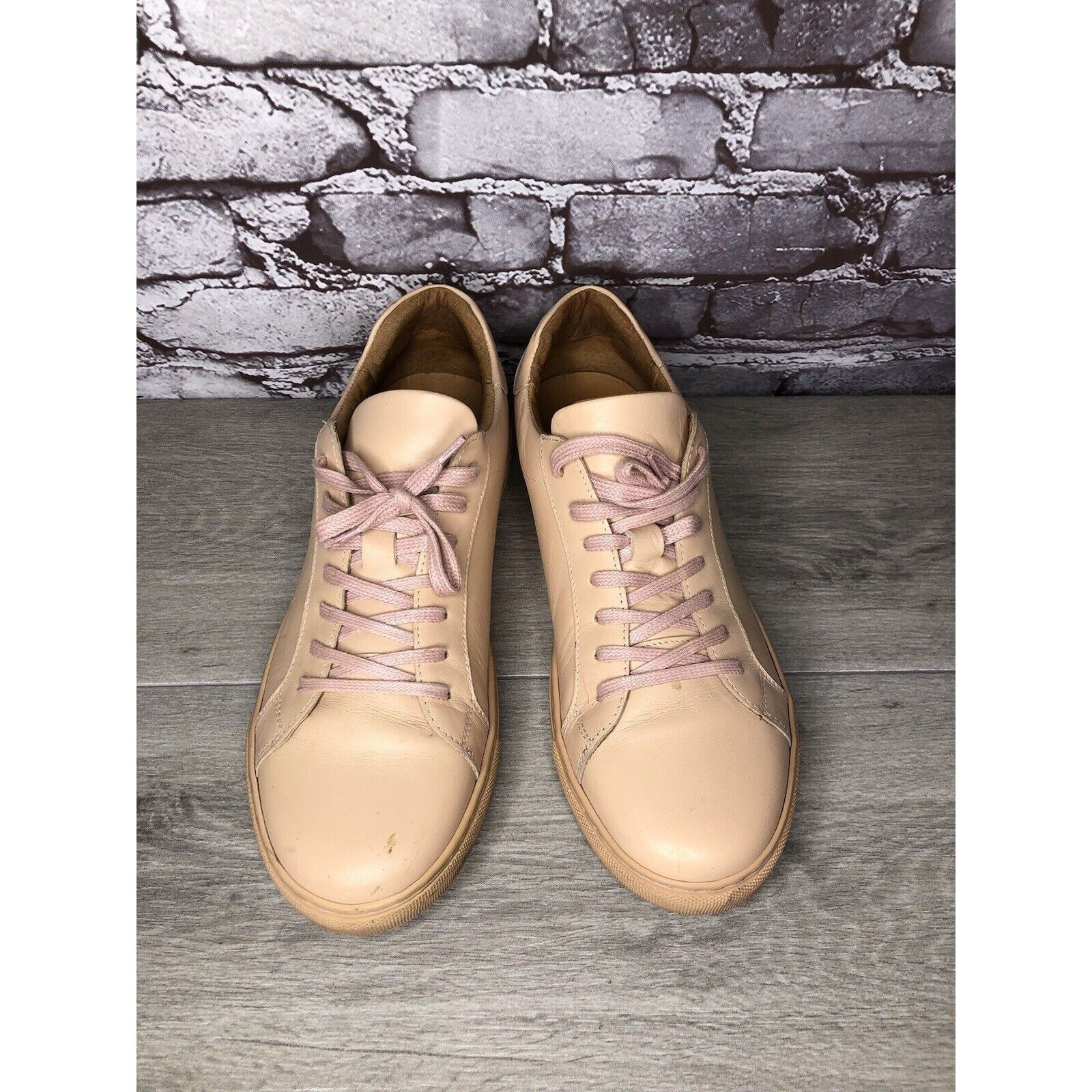 ROAMER Romero And Mcpaul Dusty Pink Leather Lace Up Portugal Shoes Size US 12 / EU 45 - 24 Thumbnail