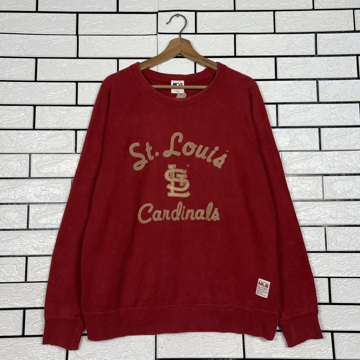 MLB St Louis Cardinals Big Logo Crewneck Sweatshirt #4020-C183 Size US M / EU 48-50 / 2 - 1 Thumbnail