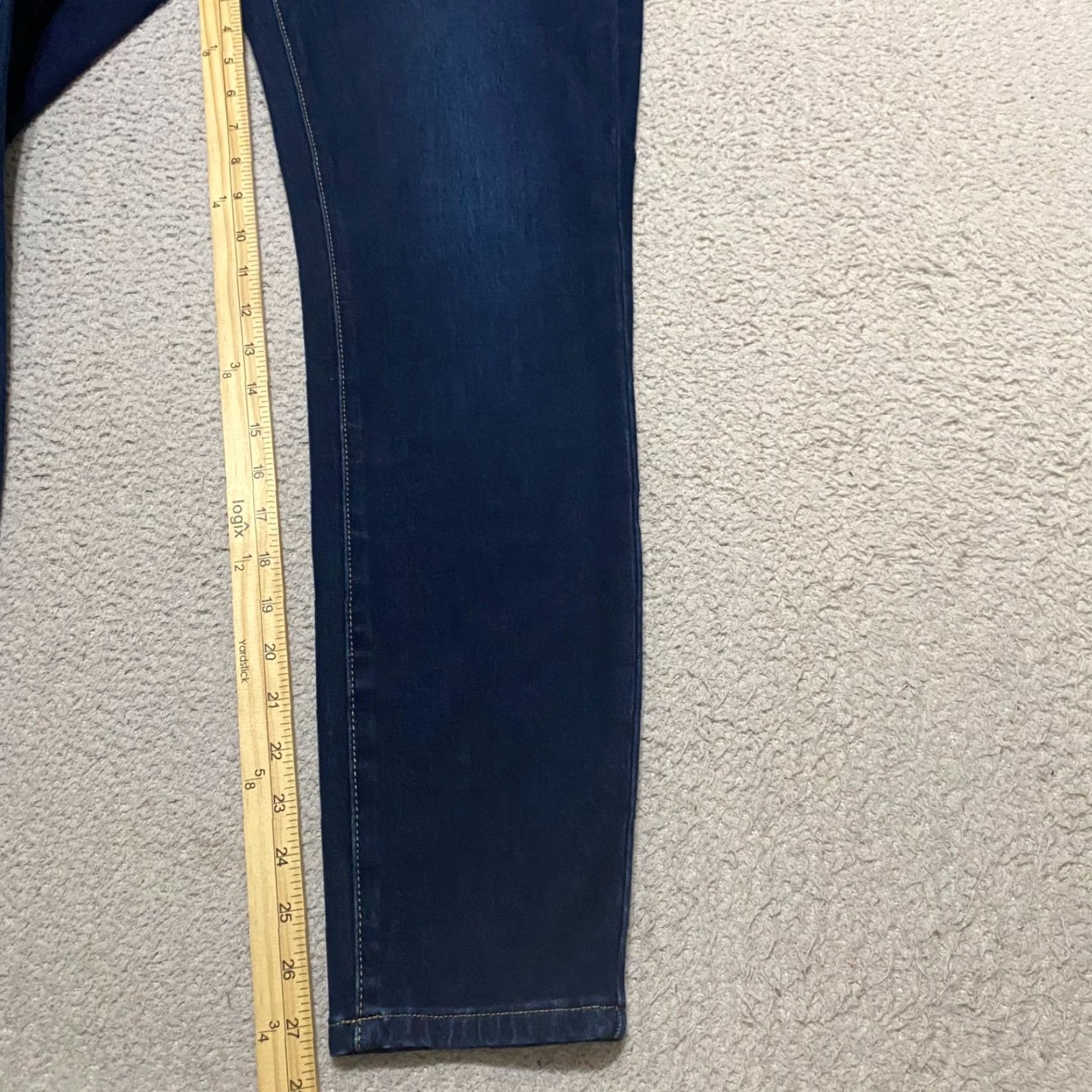 Soft Surroundings Soft Surroundings Jeans Womens Blue Dark Wash Skinny High Rise 12 Regular Stretch Denim City 90s Size 34" / US 12 / IT 48 - 3 Thumbnail