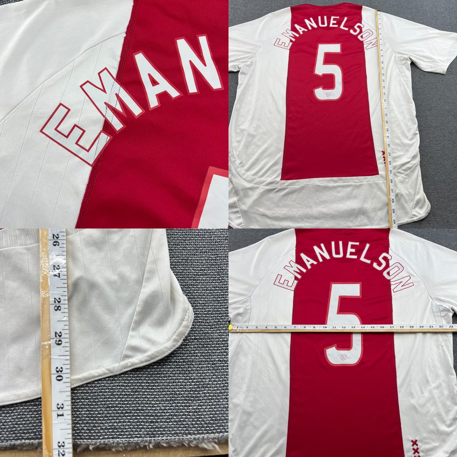 Adidas Ajax Amsterdam 2006 2007 Home Jersey Mens XL Adidas T-Shirt Multicolor Football Urby Emanuelson Size US XL / EU 56 / 4 - 9 Thumbnail