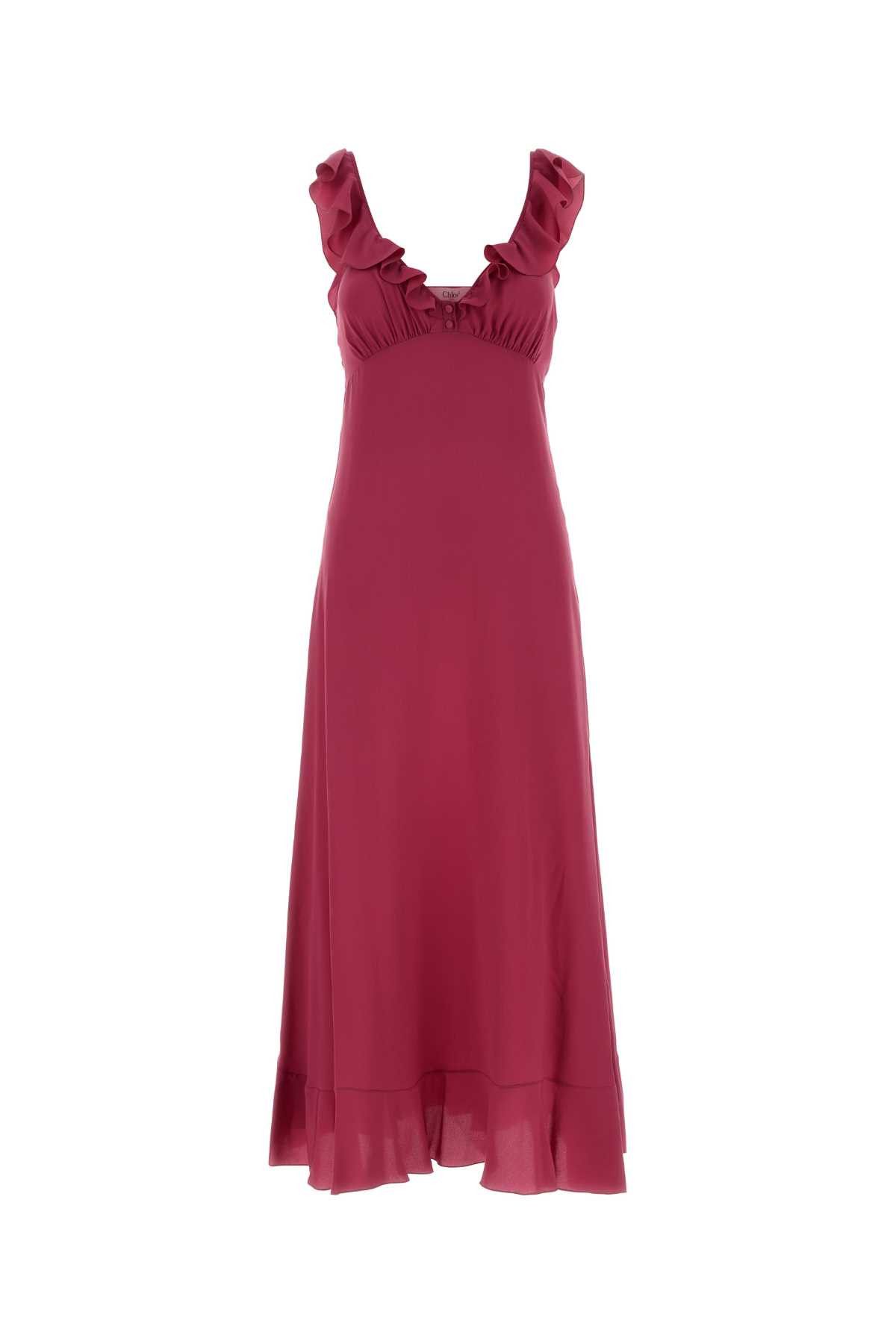 Tyrian Purple Crepe Dress