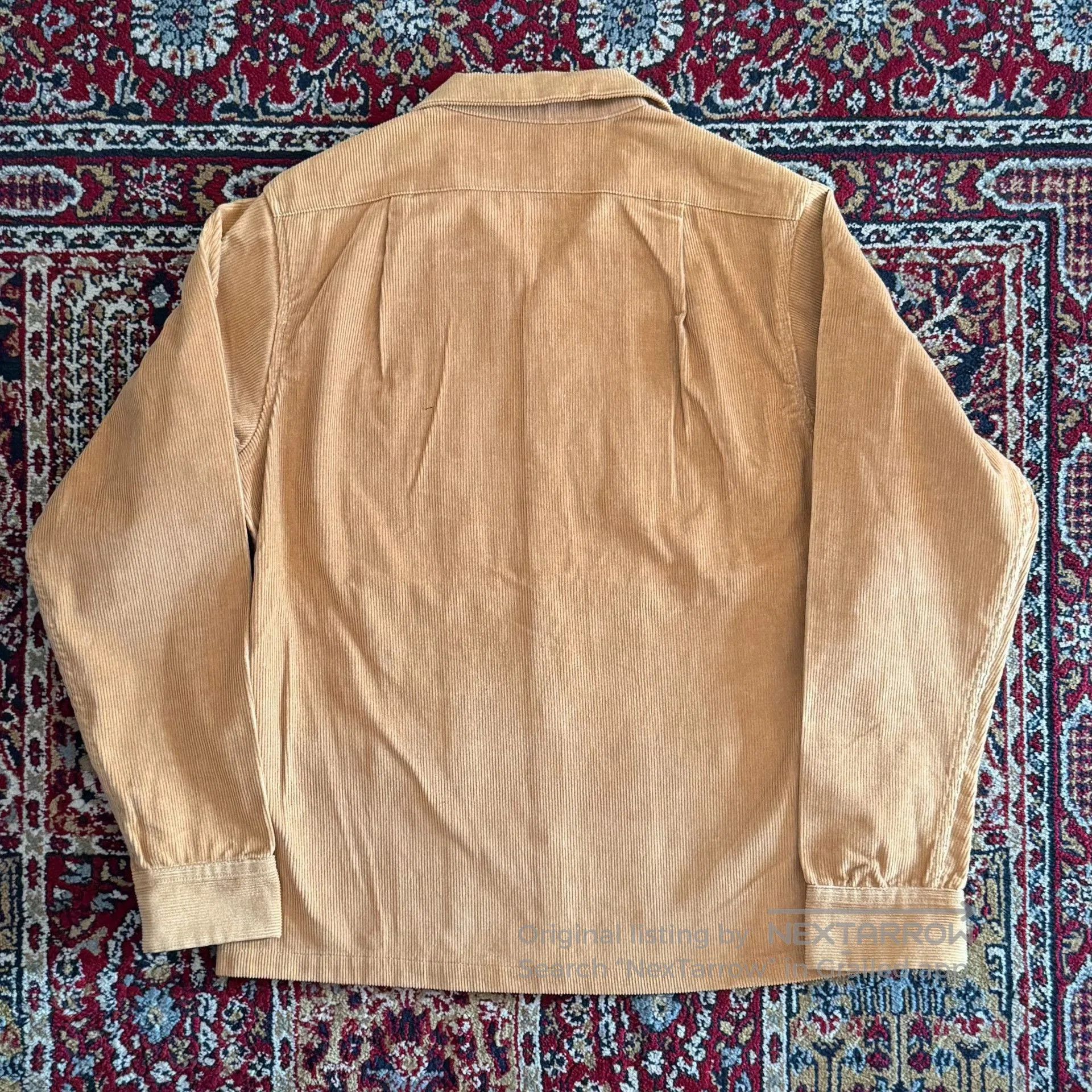 Vintage Belafonte Sunset Yellow Corduroy Western Shirt. Size US S / EU 44-46 / 1 - 3 Thumbnail