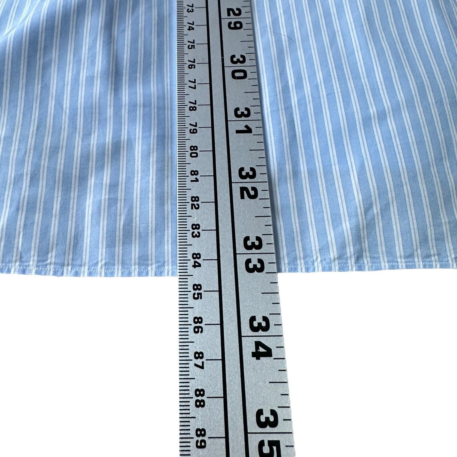 The Unbranded Brand Marol Bologna Dress Shirt Mens 43 17 Blue White Striped Size US L / EU 52-54 / 3 - 11 Thumbnail