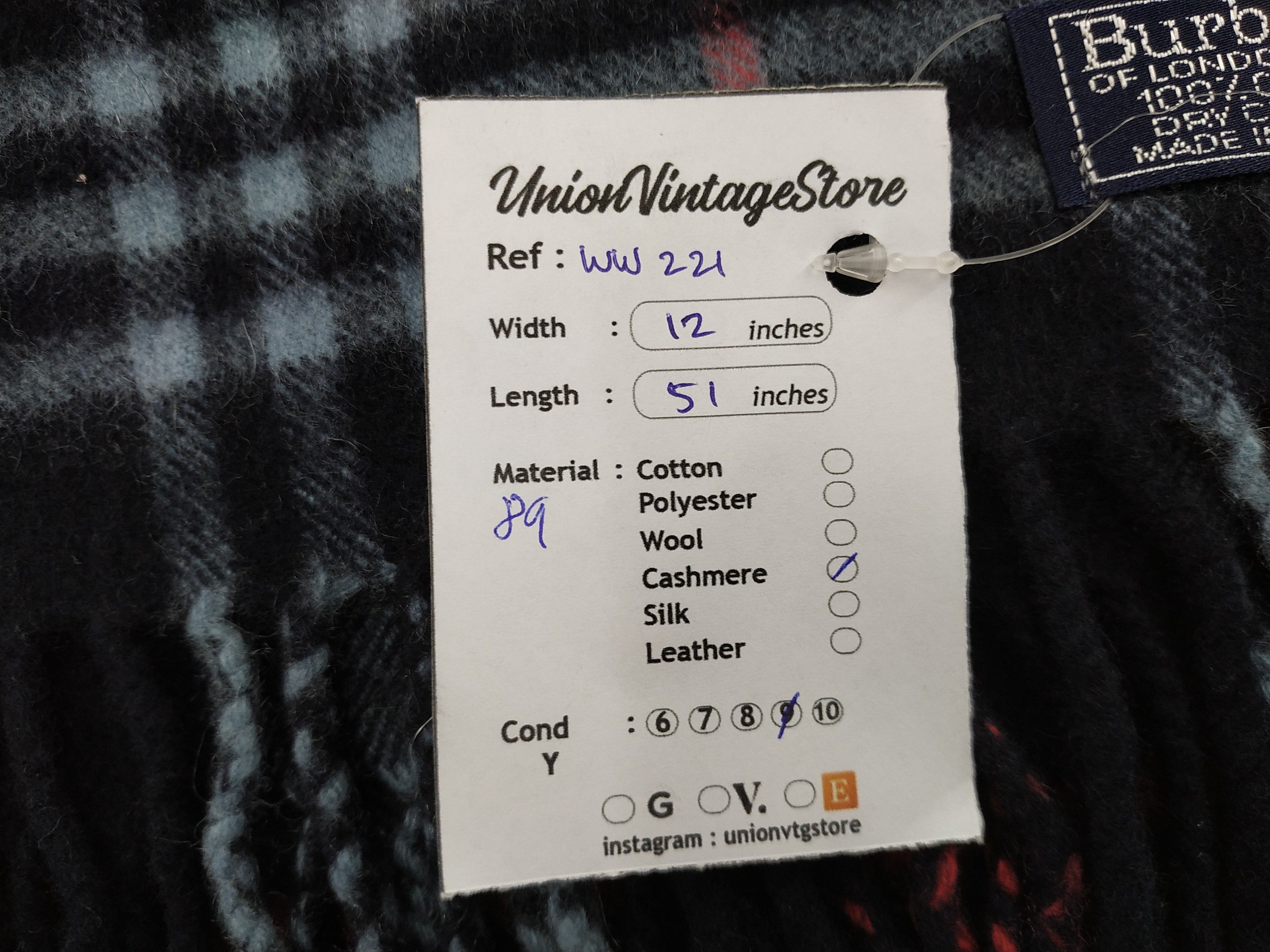 Burberry × Vintage Burberry Scarf / Muffler / Neckwear - WW221 Size ONE SIZE - 7 Thumbnail