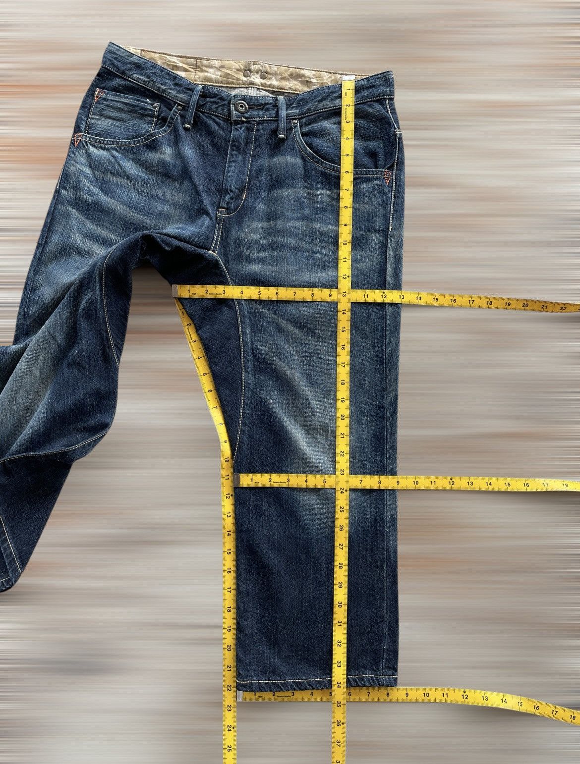 Edwin × If Six Was Nine × Japanese Brand EDWIN E-FUNCTION THREE QUARTER JEANS Size US 33 - 13 Thumbnail