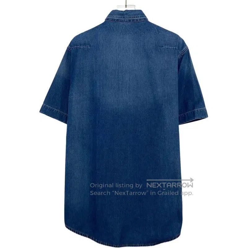 Dior Dior Short Sleeve Dark Blue Cotton Shirt . Size US M / EU 48-50 / 2 - 2 Thumbnail