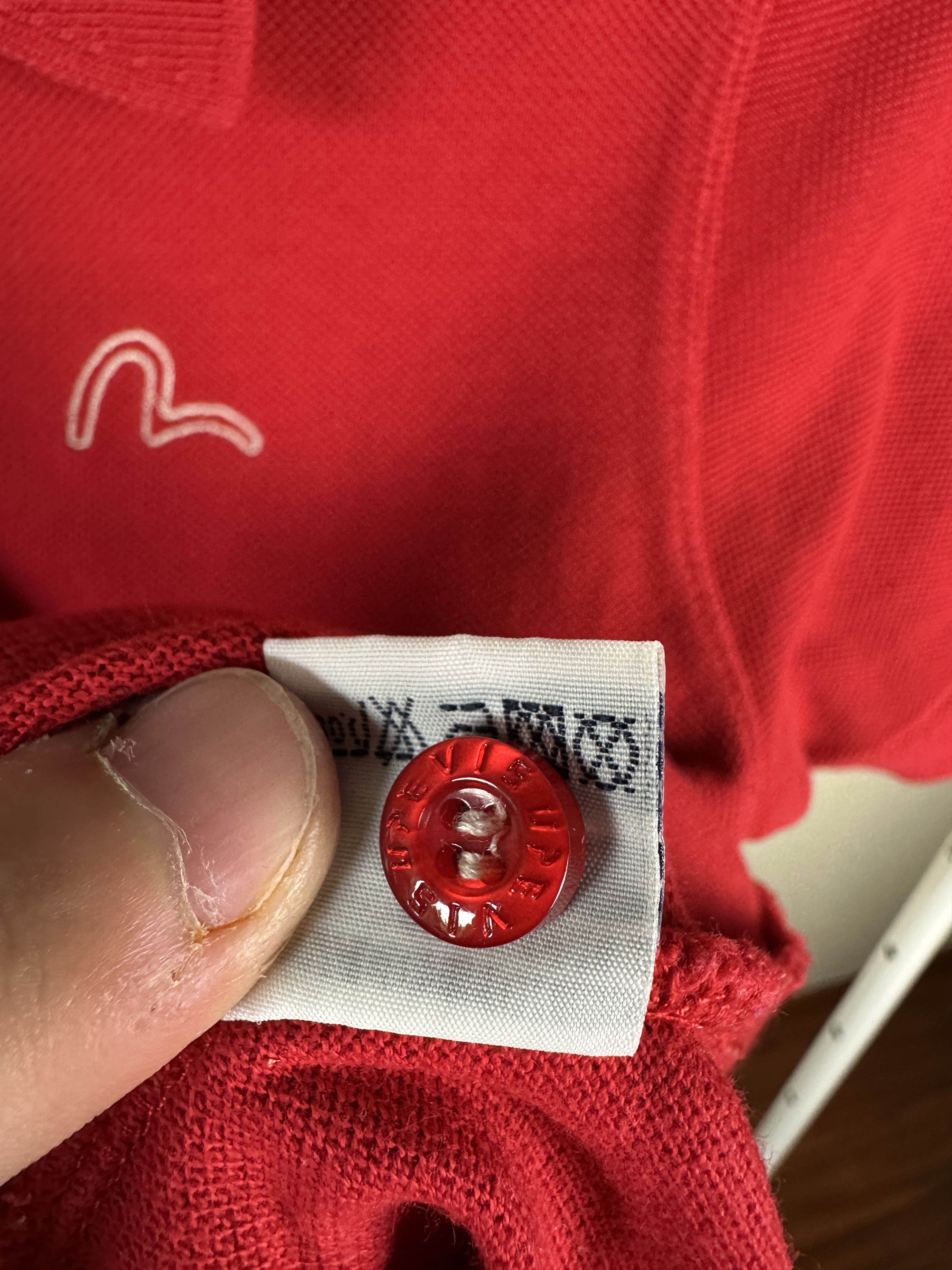 Evisu Vintage Evisu Red Polo Shirt – Size L – Evisu Ranch Japan Size L / US 10 / IT 46 - 7 Thumbnail
